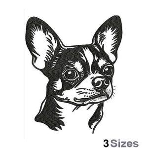 Chihuahua - Machine Embroidery Design - 3 Sizes