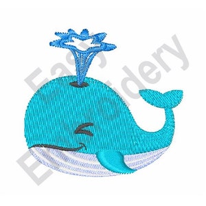Walvis - Machine borduurwerk ontwerp
