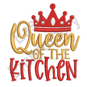 Queen Of Kitchen - Machine Embroidery Design