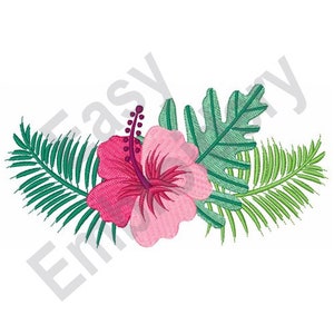 Hibiscus Flower - Machine Embroidery Design