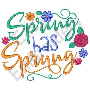 Våren har kommit - Maskinbroderidesign
