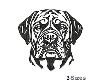 Mastiff - Machine Embroidery Design - 3 Sizes