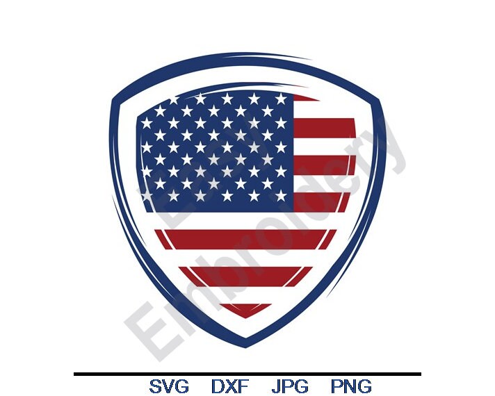 Usa Shield Svg Dxf Eps Png Jpg Vector Art Clipart Cut | Etsy