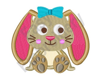 Bunny Rabbit - Machine Embroidery Design, Easter Embroidery