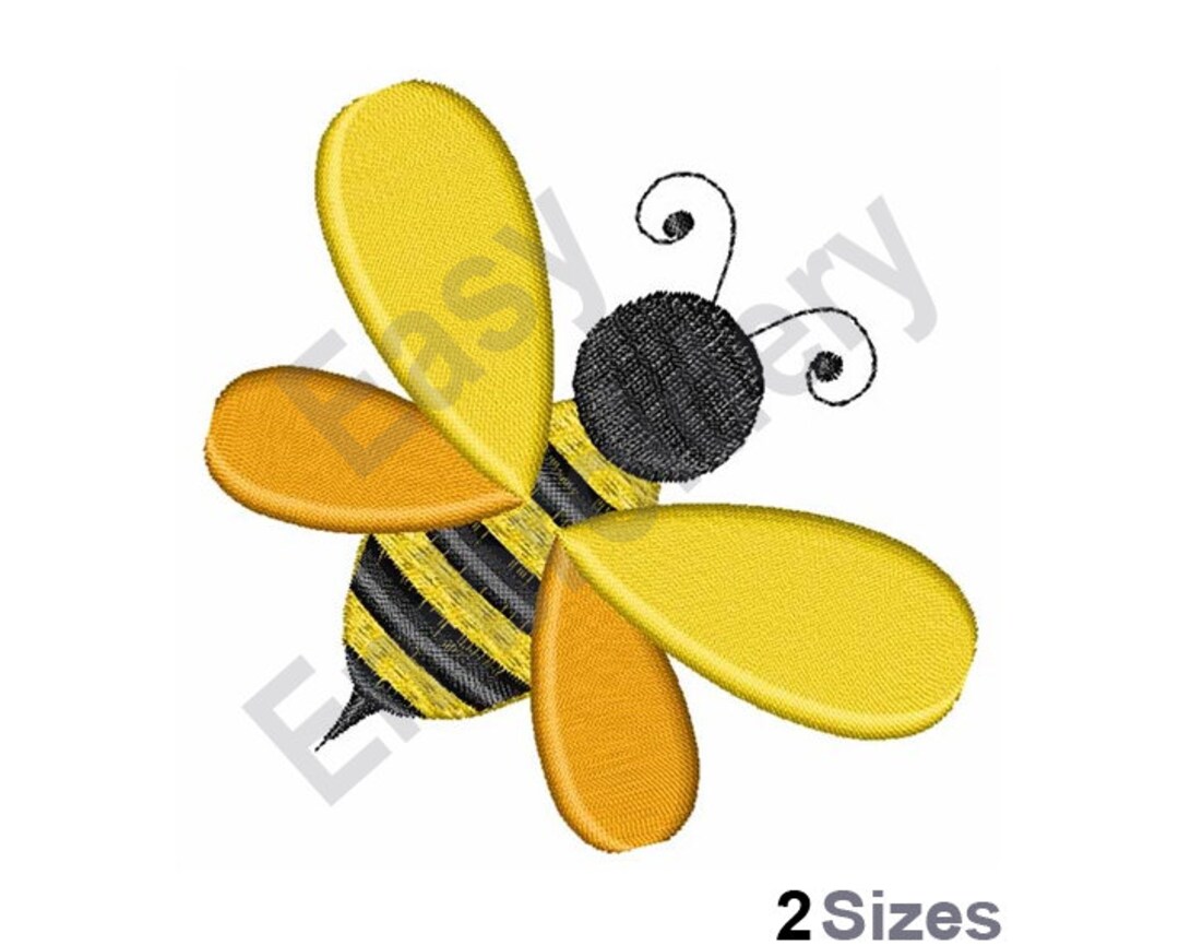 Bumble Bee - Machine Embroidery Design - Etsy