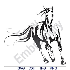 Cheval étalon - Svg, Dxf, Eps, Png, Jpg, Art vectoriel, Clipart, fichier de coupe