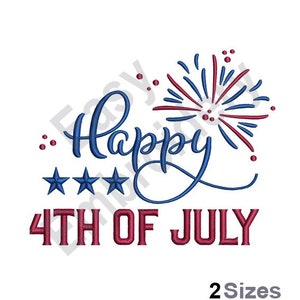 4Th Of July - Machine Embroidery Design