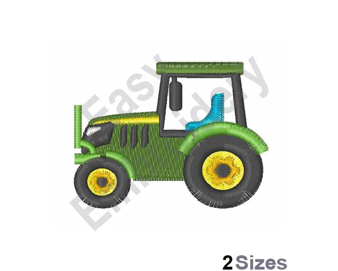 Tractor - Machine Embroidery Design - Etsy