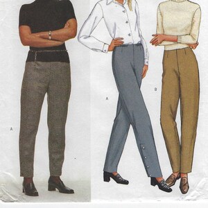 3240 Today's Fit Butterick - Misses Semi-fitted, Tapered Pants with contour waist and back zipper - uncut sewing pattern - Sz A-B-C