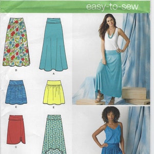 1616 Simplicity Misses Yoked Woven Pull-on Skirts or Knit - Etsy