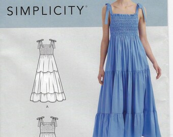 tiered maxi dress pattern