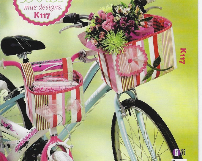 K117 Kwik Sew Crafts Bicycle Baskets Built for Two New Sewing Pattern