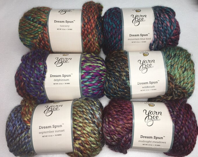 Yarn Bee Dream Spun Article 28 Acrylic/superwash Wool Blend 3.5oz 76