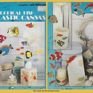 You Choose - Leisure Arts Plastic Canvas Leaflets: 173 Totes, 226 Magnets, 321 Coasters, 351 Jar Lids, 1088 Bookends, 1227 Tropical Fish