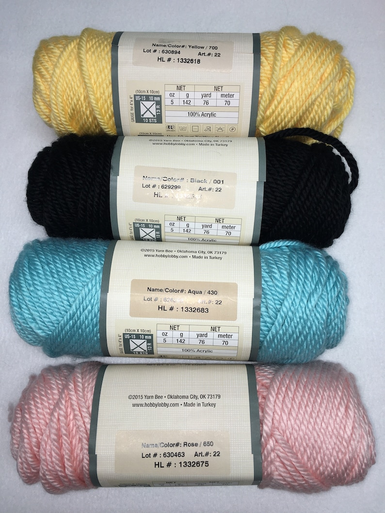 Yarn Bee True Colors Article 22 100 Acrylic 5oz 76 Etsy