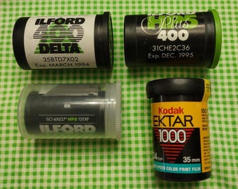 VINTAGE Expired camera film:  ILFord HP5 and Kodak Ektar 1000