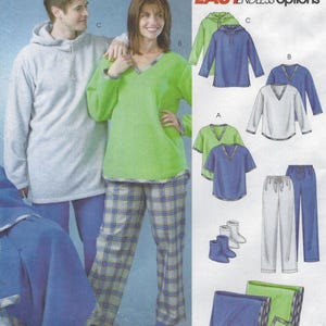 M4675 McCall's Endless options - Unisex & Teen Loungewear Tops, Pants w/drawstring, Socks and Blanket - uncut sewing pattern - sz Y(XS-M)