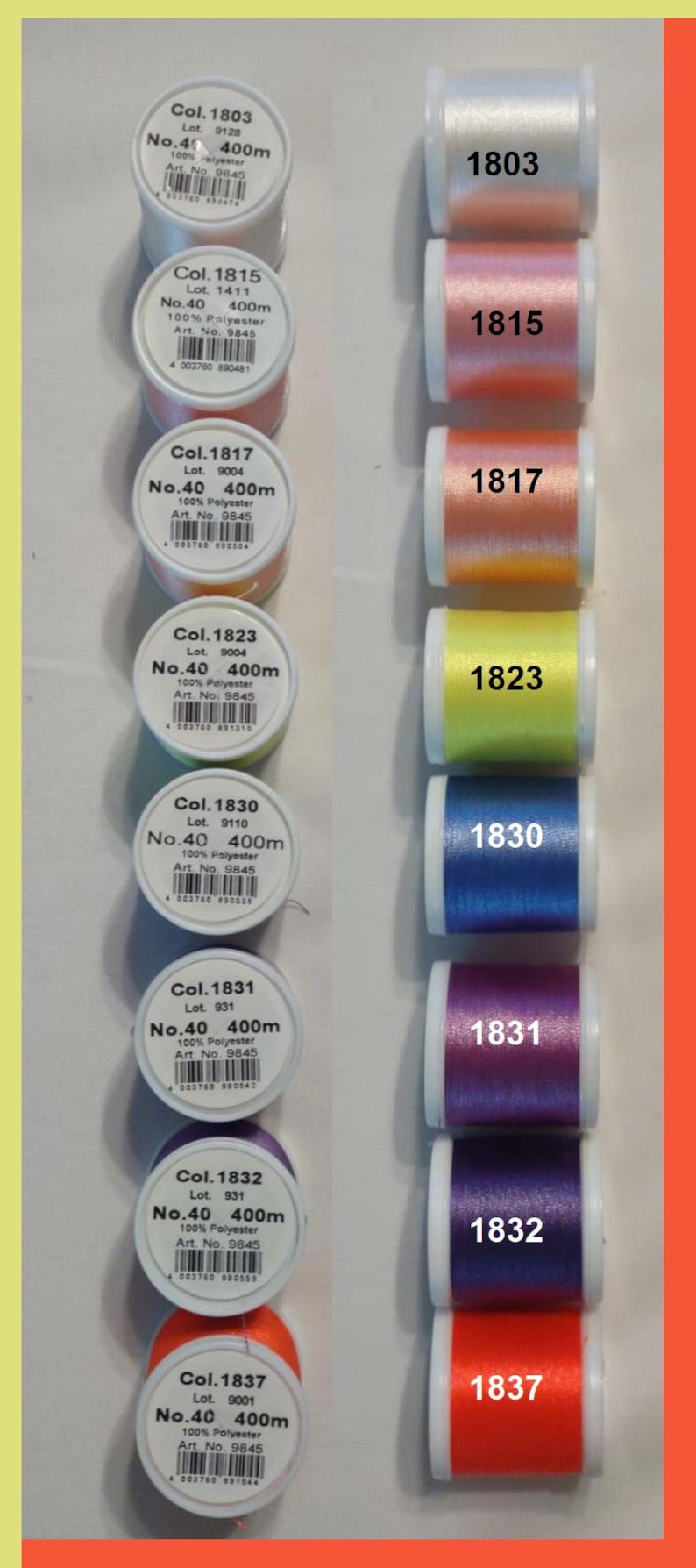 You Choose Color & Qty: Madeira Polyneon Embroidery Thread - No. 40 ...
