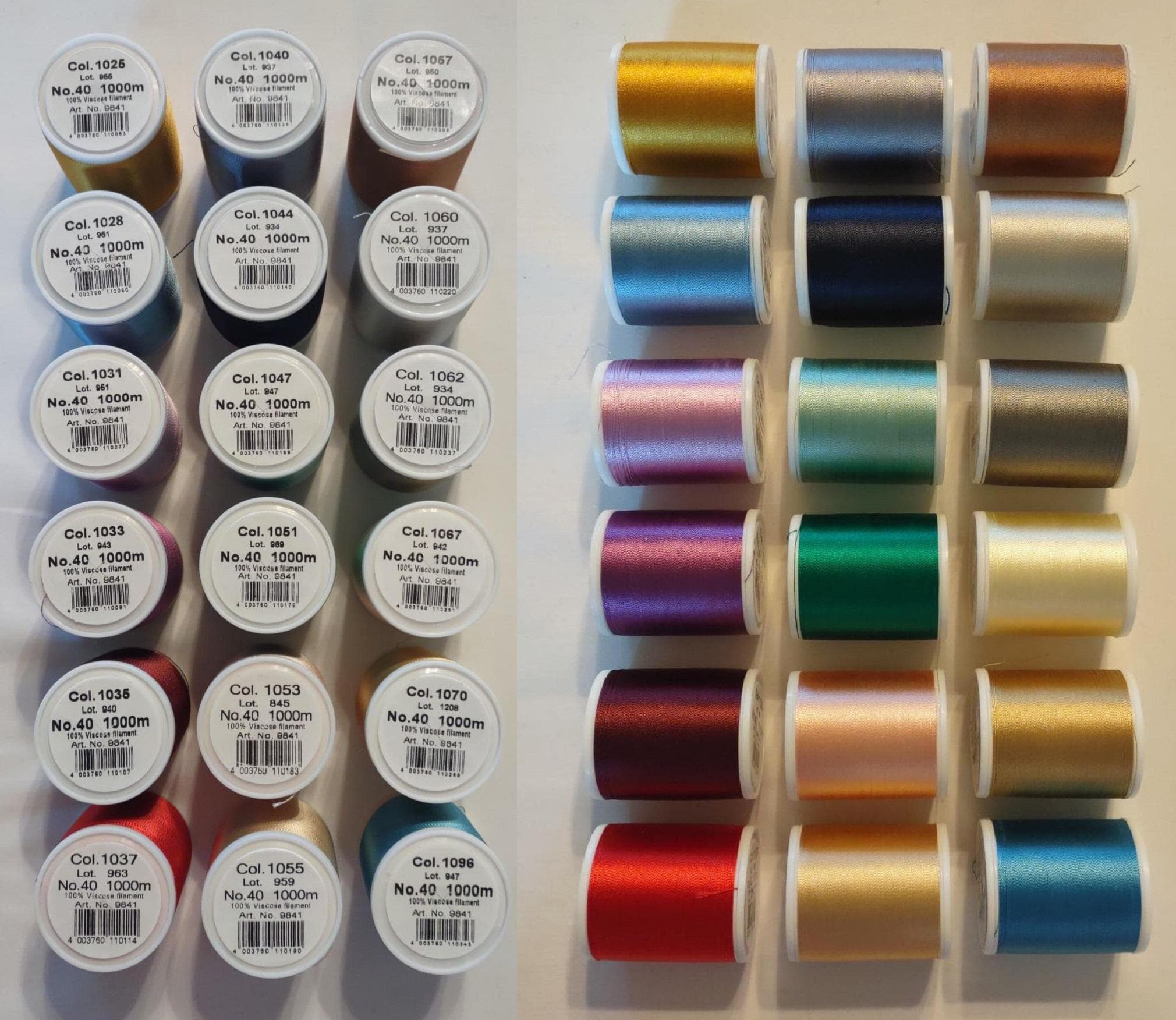 Thread Color 1096 You Choose Color & Qty: Madeira Rayon Thread - No. 40, 1000m, Art No ...