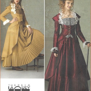 2172 Simplicity - Misses Steampunk Costume: Skirt, Bustier and Coat with shaped hemline - uncut sewing pattern - sz HH(6-12) or R5(14-22)