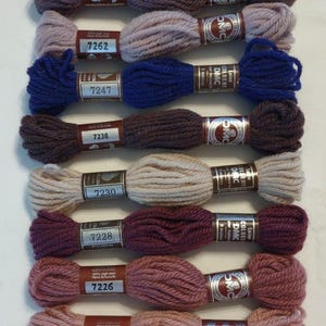You Choose Colors & Qty: Vintage Laine Colbert DMC Virgin Wool Tapestry Yarn - Needlepoint Tapestry find (7219 - 7461)