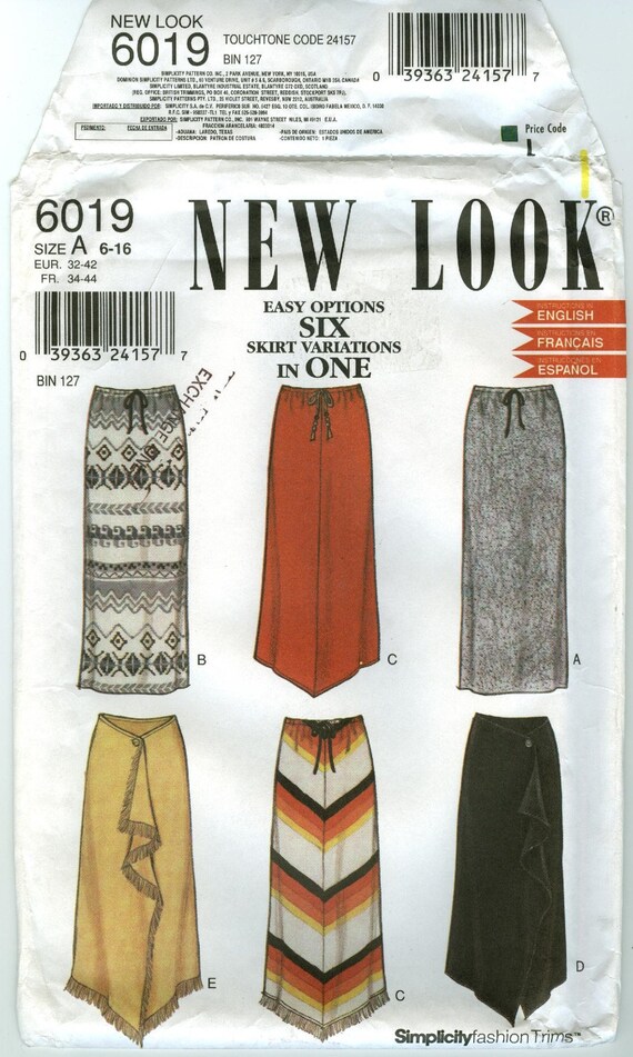 6019 New Look Simplicity Misses Long 