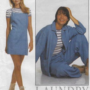 7509 McCall - Shelli Segal - Misses Coordinates: Jacket, Slip Dress, T-Shirt and Pull-on Pants - uncut sewing pattern - sz E 14-16-18