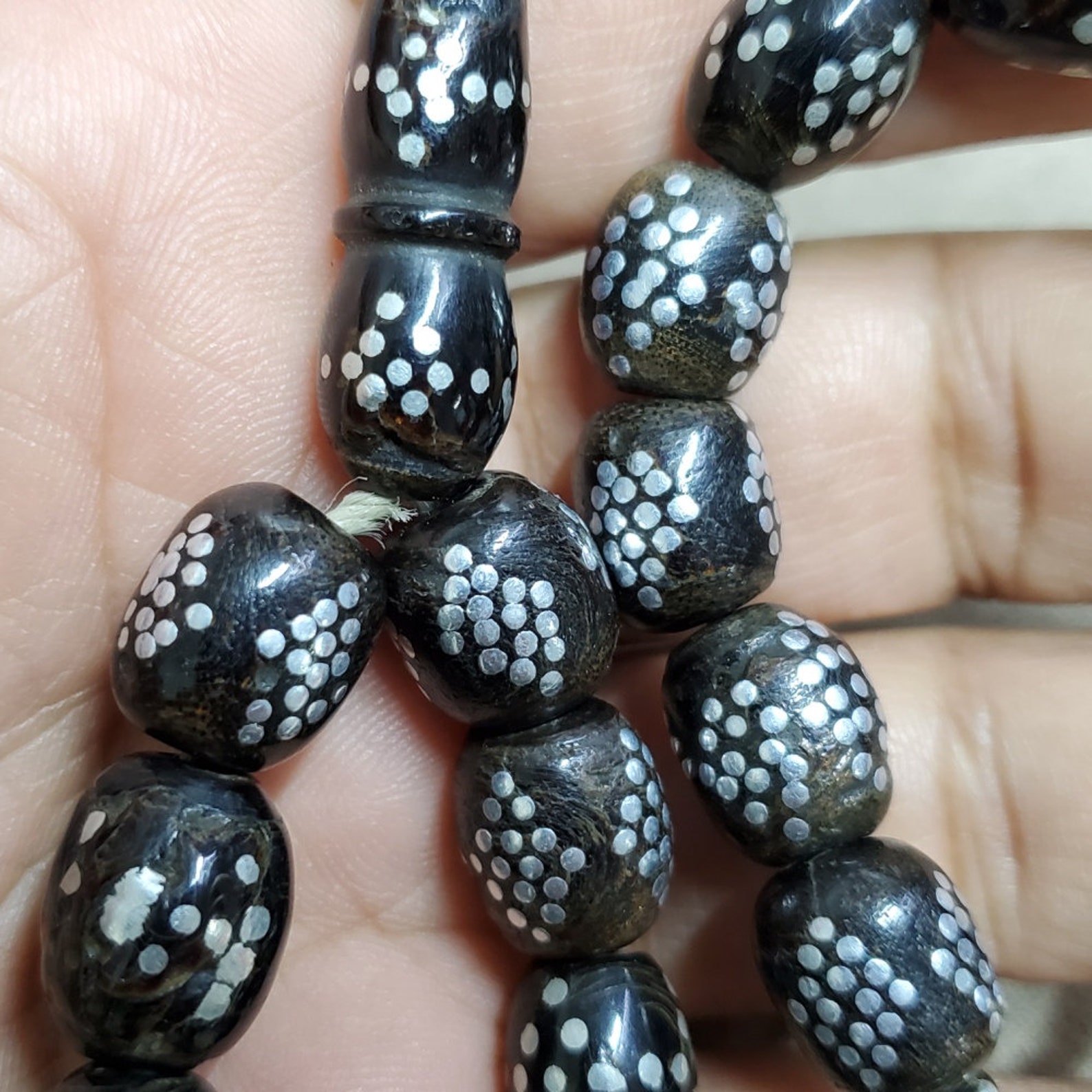 33 Antique yemen black coral prayer beads makkawi yusr 100 Etsy
