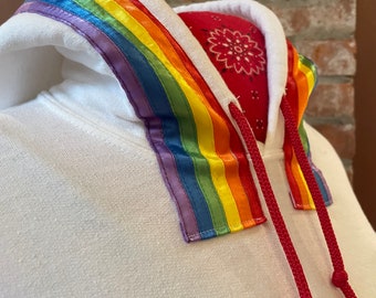 Custom Rainbow Ribbon Hoodie