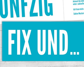 Lustige einladungskarten zum 50 - Der Gewinner
