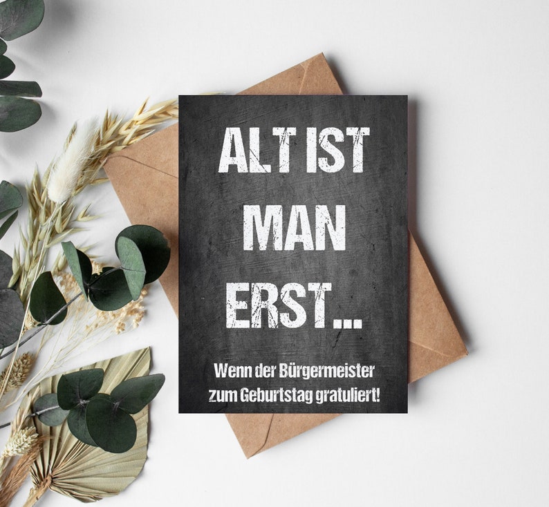 Einladung zum Geburtstag Alt ist man erst... wenn der Etsy.de