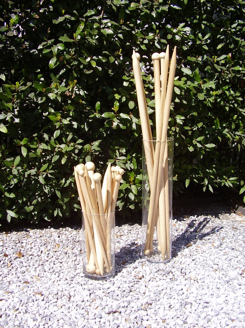 needles XXL beech large knitting needles Knitting needles 2070 cm 20 mm giant knitting needles 70 cm