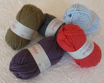 Phildar PARTNER 6 wool, Phildar knitting wool, ball of Phildar PARTNER 6 quality wool, 50 g, 66 m.