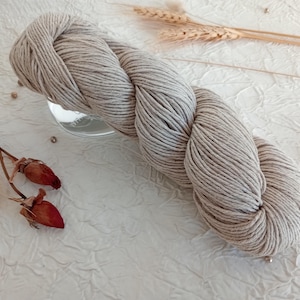 Filati per maglieria estivi, filati di cotone e lino, matassa di lino grezzo e cotone, filati estivi in fibre naturali, confezione da 10, 1 k, 2.000 m.