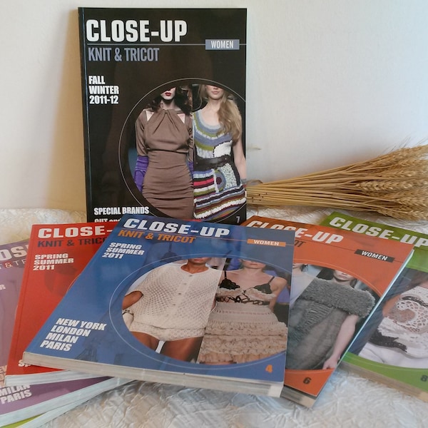 Magazine «CLOSE-UP» Knit and Tricot Women, magazine tendances mode, mode tricot créateurs, magazine défilés internationales knit and tricot.