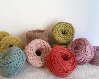 Corda di cotone, corda di cotone pettinato a torsione singola, 45 fili (45 strati), 4 mm (0,16"), bobina di corda di cotone 100%, cotone macramè.