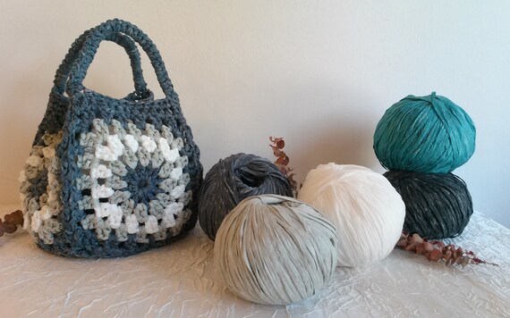 Washi yarn, ruban en tissu  non tissé, fil ruban léger en papier, fil léger d’ été, 100 g -230 m (3,5 oz – 252 yd)