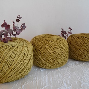 Organic combed cotton yarn, gradient, 6 ply, 1.5 mm, cotton yarn, crochet cotton, knitting cotton, amigurumi cotton, 1,200 m/ 600 g.
