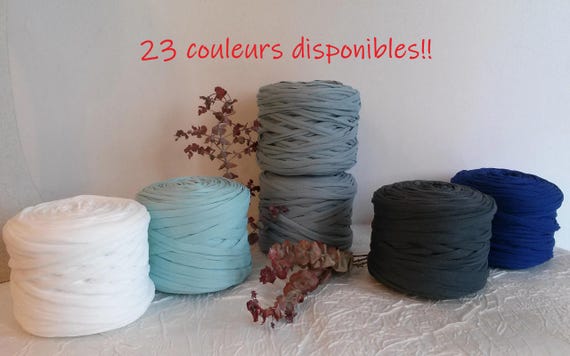 Fil Trapilho Tulle élastique Ultra Léger 180-220m, Trapilho Polyamide Recyclé, bobine trapilho crochet et tricot, T-Shirt Yarn Premium.