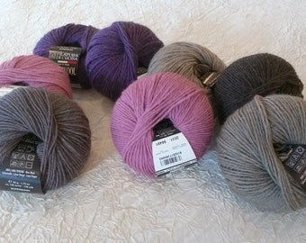 FILATURA di CROSA Sportwool quality knitting wool, pure organic virgin wool, ball of organic Shetland wool, washable, 50 g-125 m.