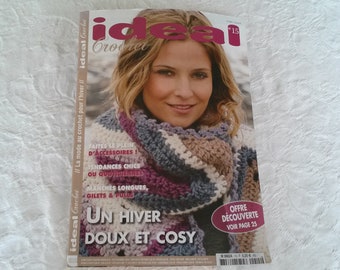 Magazine « Idéal Crochet » 15, Nov. 2014 - "Un Hiver doux et cosy" - magazine créations crochet, magazine crochet, créations crochet hiver.