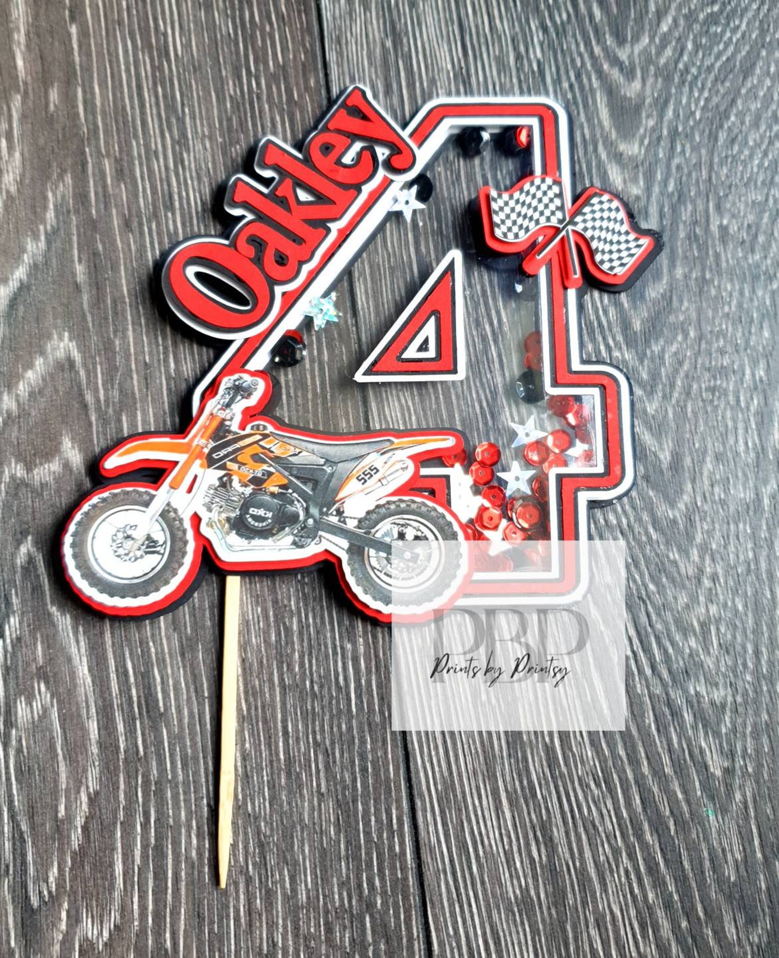 Ktm Motorcross Cake Topper Motorbike Cake Topper Cake - Etsy