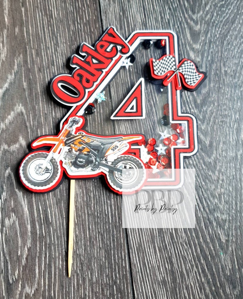 Ktm Motorcross Cake Topper Motorbike Cake Topper Cake - Etsy