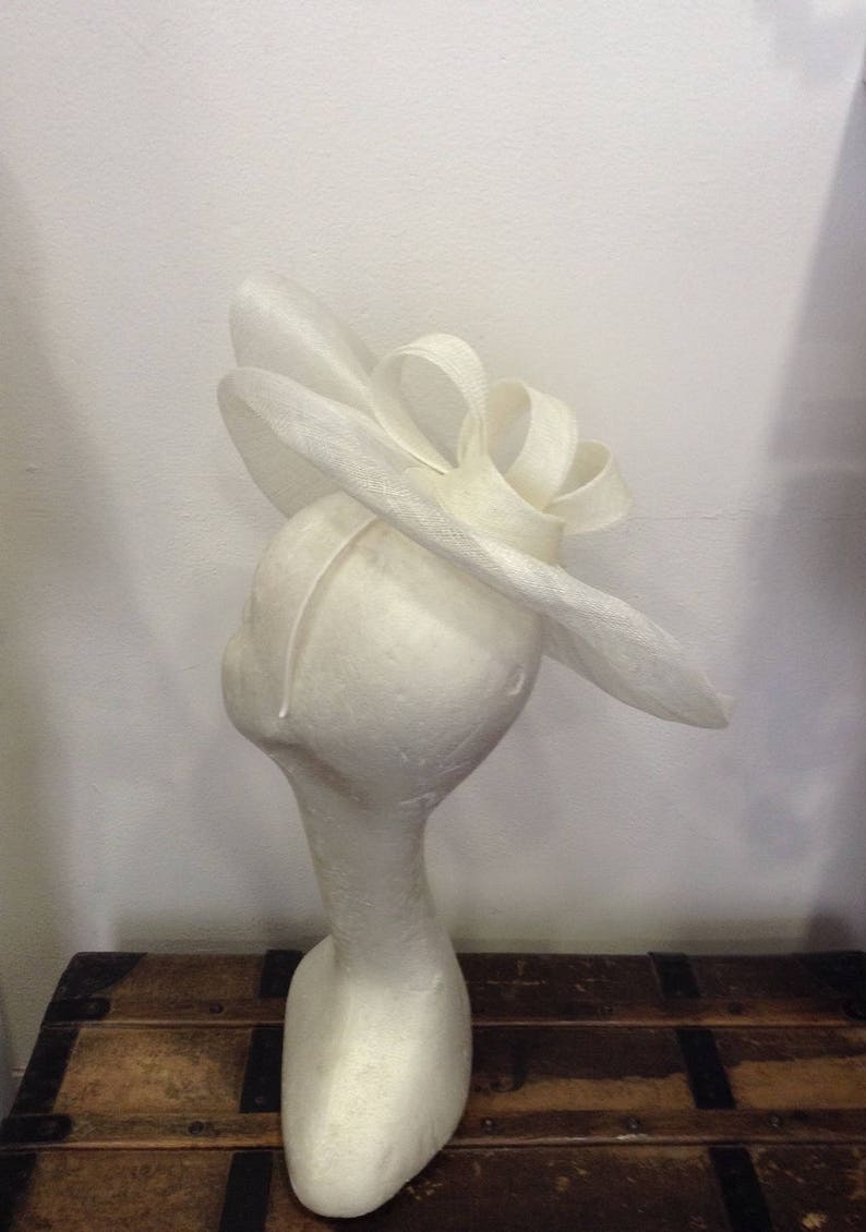 custom-made item double volutes shape custom made item Bibi off-white wedding