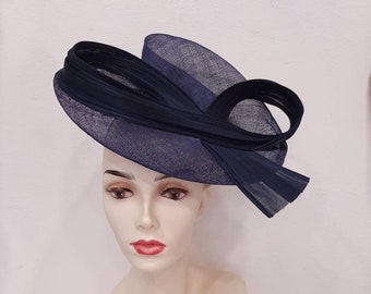 Natural and silver fascinator