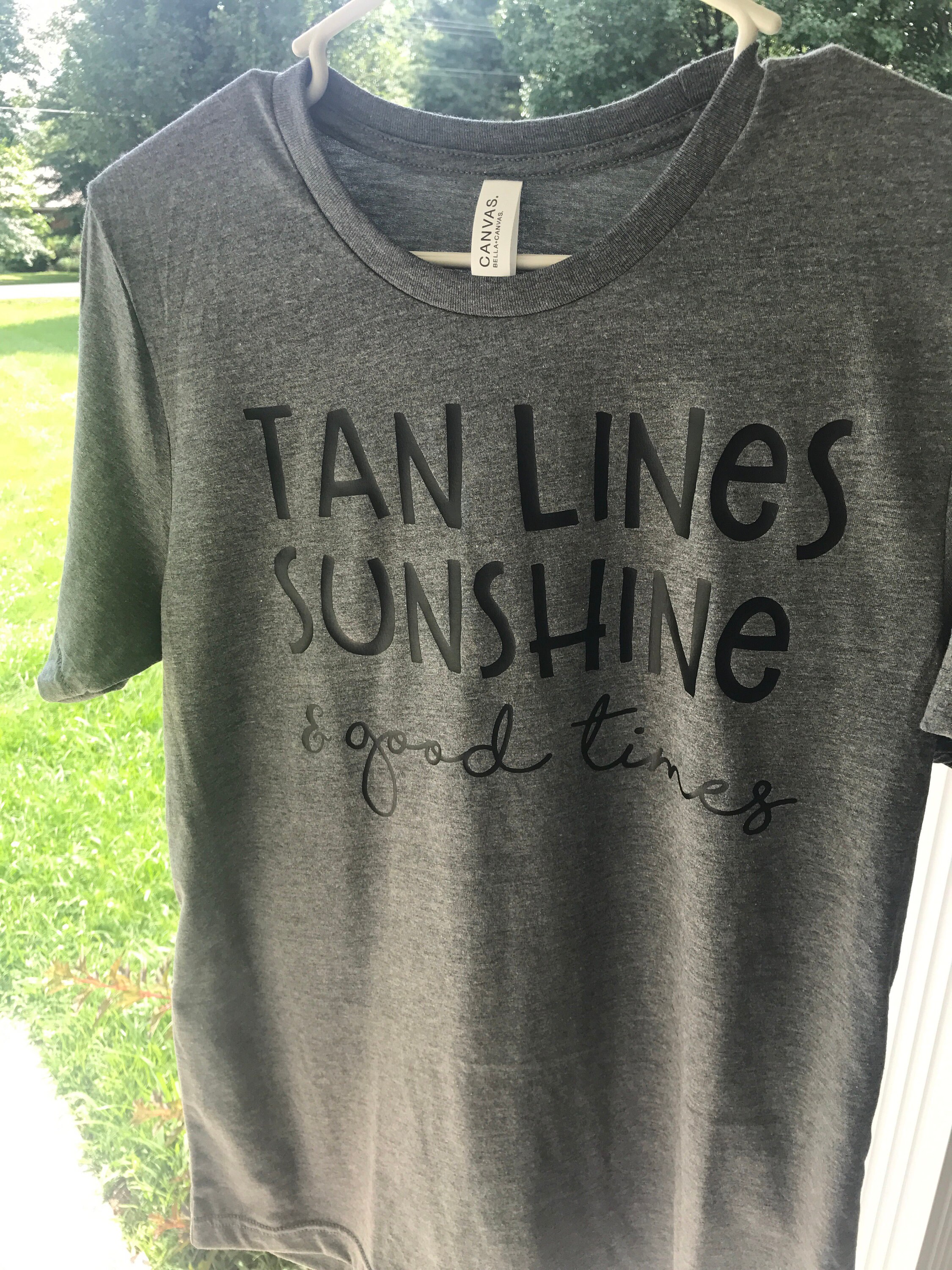 Tan Lines Sunshine & Good Times Tee// Women's Summer | Etsy