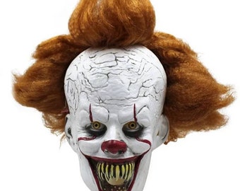 Stephen King/'s Mask Pennywise Clown Mask Halloween Cosplay Costume U.S Seller