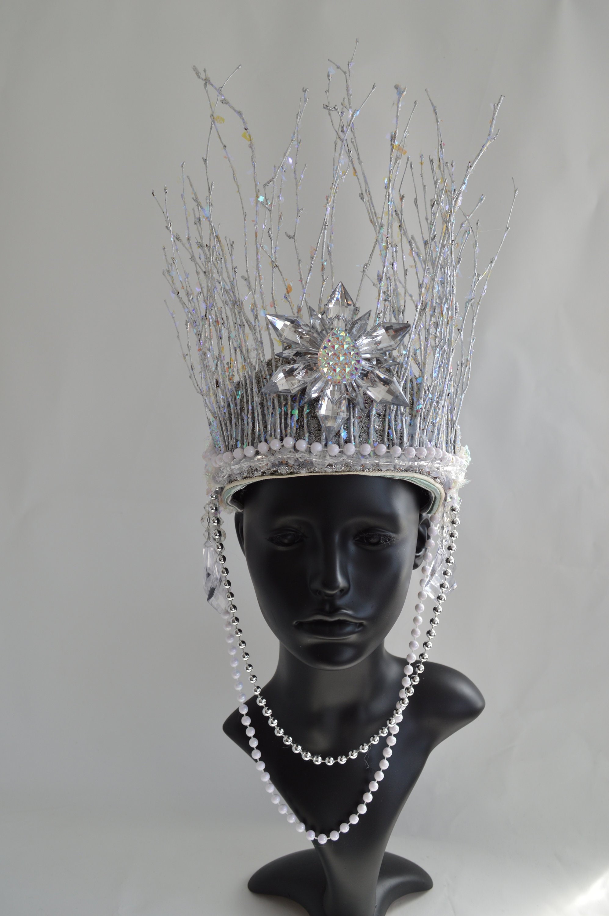 Costume headdressIce crown Snow Queen headpiece Etsy