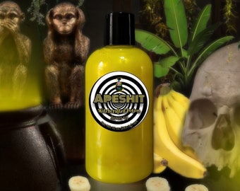 Soap APESHIT Scented in Banana - Shower Gel, Bubble Bath, Hand Soap or Shampoo - Customize Guest, Regular or Family Size