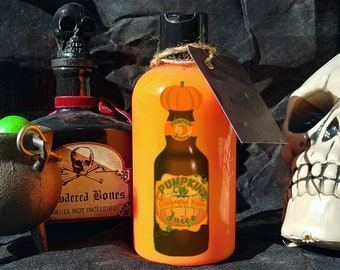 Soap PUMPKIN JUICE Scented in Pumpkin Cider, Shower Gel/ Bubble Bath/ Hand Soap